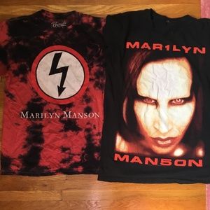 Two Marilyn Manson tee shirts